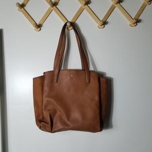 LC LAUREN CONRAD WOMEN'S BROWN TOTE BAG PURSE